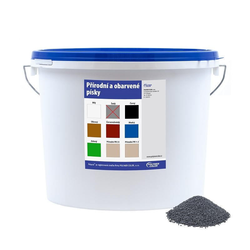 Obarvený písek šedý